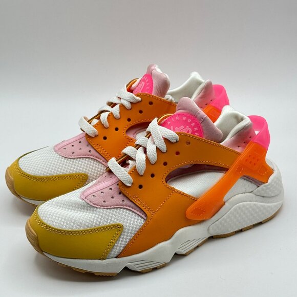 Women's Nike Air Huarache Summit White/Hyper Pink-Solar Flare Sz 7  DX2674-100 - Picture 2 of 13
